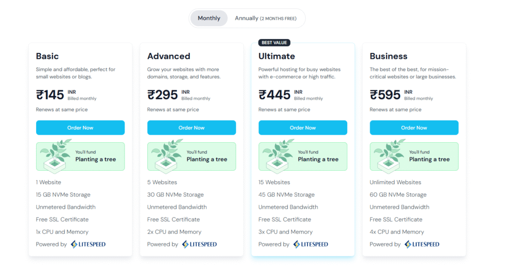 Best Web Hoting in India